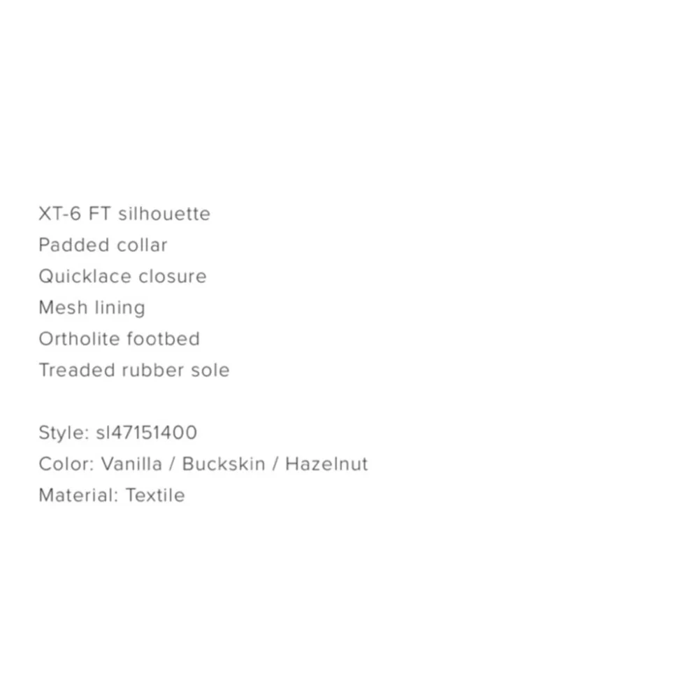 Salomon : XT-6 FT : Men’s : size : 13 : vanilla ice buckskin hazelnut sneakers - Picture 16 of 16